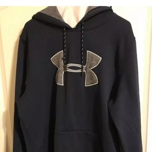 Under Armour Sweatshirt Hoodie Blue Mens Large